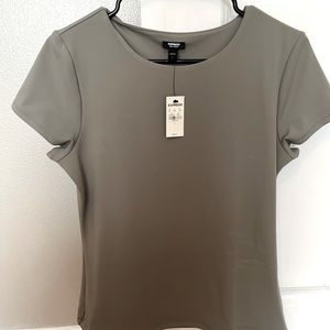 NWT Express bodycon gray tshirt